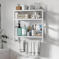 Galood Over The Toilet Storage Bathroom Shelves Wall Mounted 3 Tier Space Saver by Galood