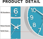 Roymnie Wall Clock 12 Inch Silent Wall Clocks Battery Operated-Modern Non - Image 6