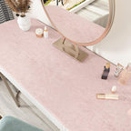 Wallercity Flocking Fabric Wallpaper Floral Leaves Pink Velvet Wallpaper Peel - Image 3