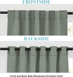 RYB HOME Blackout Curtains for Living Room, Farmhouse Back Tab& Rod Pocket - Image 2