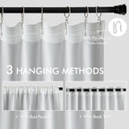 MIULEE Back Tab Light Blocking Curtains 108 Inch Long 2 Panels Set - Image 3