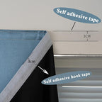 AJAZZ self Adhesive Portable 100% Blackout Curtains Simple and Easy to - Image 4