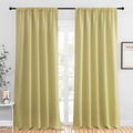 NICETOWN Blackout Curtains for Living Curtains, Paler Yellow, 2 Panels by NICETOWN