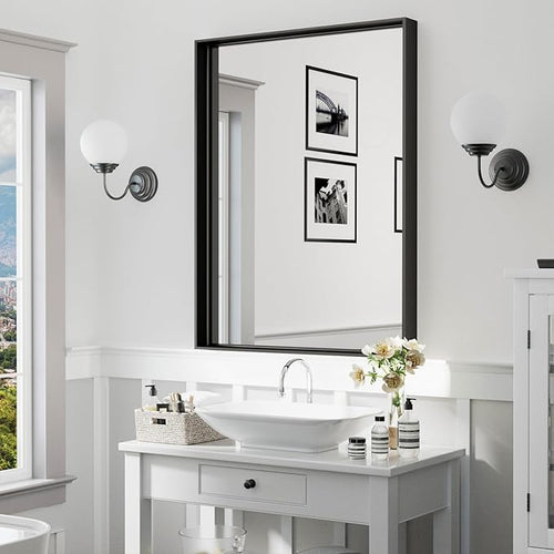 36"x 24" Black Bathroom Mirrors - Image 2