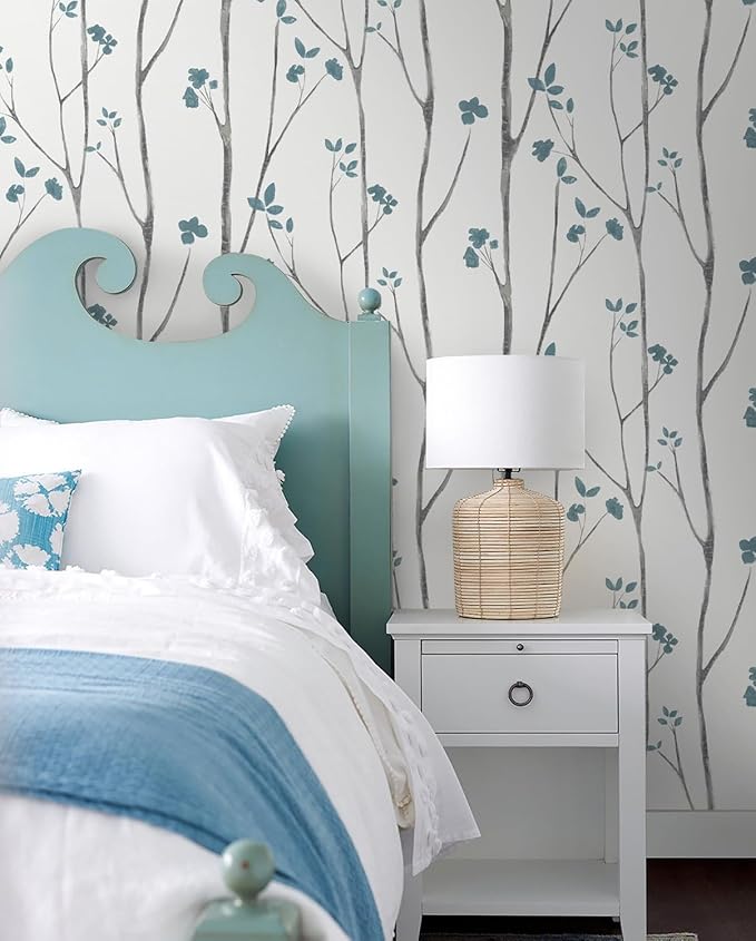 Timeet Peel and Stick Wallpaper Floral Wallpaper Boho Floral Contact Paper - Image 2