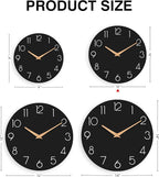 cicininc Wall Clock, 10 Inch Wooden Silent Non-Ticking, Decorative Battery - Image 5