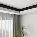 LaCheery Black Wood Mirror Frame Border Peel and Stick Mirror Border Tape Black - Image 8