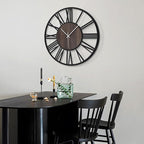 LEIKE Large Wall Clocks, Non Ticking, Battery Operated Big Retro Round Modern - Image 8