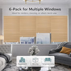 Changshade 12 Pack Temporary Shades, Pleated Paper Blinds - Image 2