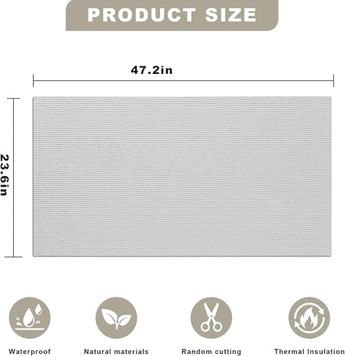 3D Wall Panels - 4PCS 47.2"x23.6" Faux Stone Peel and Stick Wall Covering - MCM - Image 2