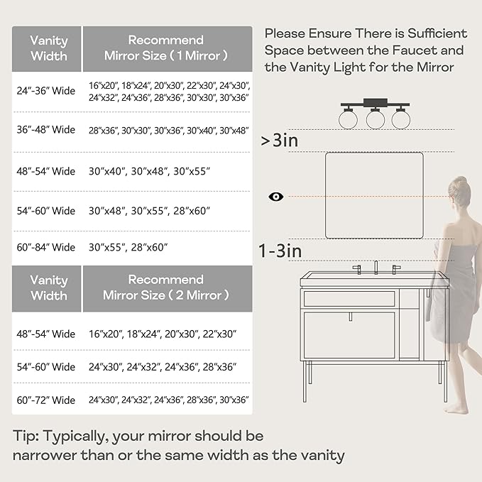 Silver Framed Bathroom Mirror, Brushed Nickel Rounded Corner Rectangle Wall - Image 6
