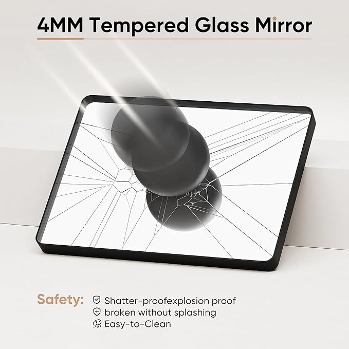 Sweetcrispy 30x40 Inch Black Bathroom Mirrors - Image 7