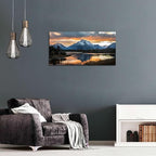 Grand Teton Mountain Wall Art National Park Posters Sunset Oxbow Bend Scenery - Image 5