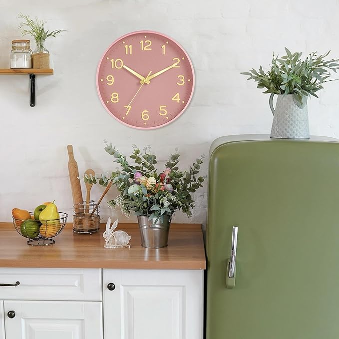 Roymnie Wall Clock 12 Inch Silent Wall Clocks Battery Operated-Modern Non - Image 2