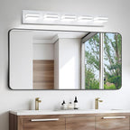 IZORRO LED Modern Bathroom Lights Fixtures, Matte White Acrylic Wall Lighting - Image 6