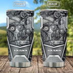winorax Personalized Mechanic Travel Mug - Stainless Steel Insulated Coffee Tumbler With Lid - 20oz/30oz - Gifts for Birthday, Christmas, Father's Day