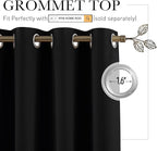 RYB HOME Room Divider Blackout Curtains, Portable Wind Proof Noise Reducing - Image 2