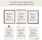 LARTSFRO Coquette Black Bow Jesus Wall Art Decor Posters, Inspirational Bible - Image 4