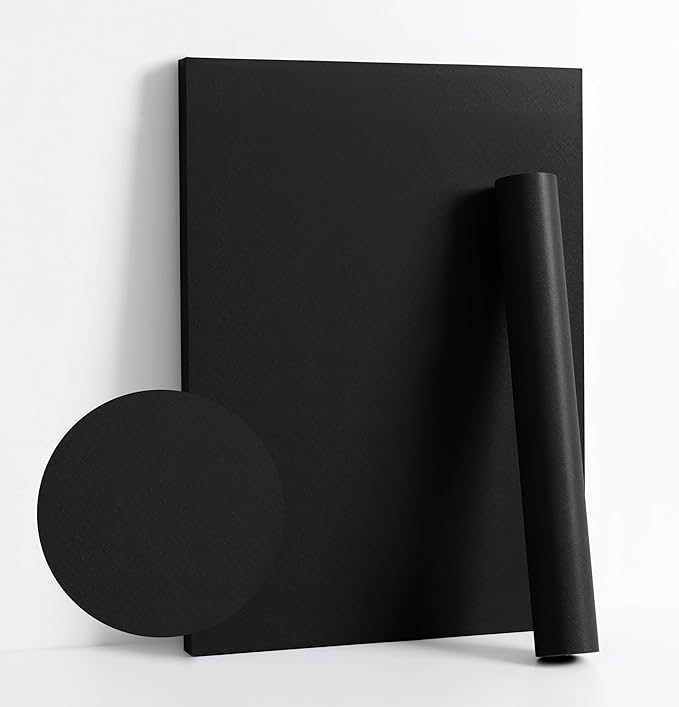 Dimoon 394''x17.7'' Black Peel and Stick Wallpaper Contact Paper Modern Self by DIYYOURMOON