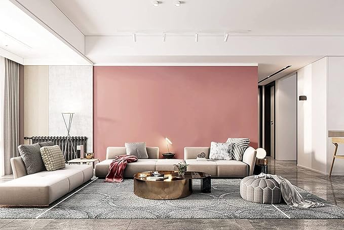 Dimoon 394''x17.7'' Pink Peel and Stick Wallpaper Contact Paper Modern Self - Image 7