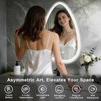 20x28 LED Bathroom Mirror with Lights Irregular, Lighted Bathroom Vanity Mirror - Image 7