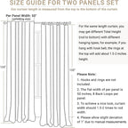 100% Blackout Shield Linen Blackout Curtains - Image 8