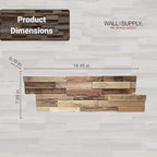 Wall!Supply 3D Wall Panels – Reclaimed Rustic Asian Teak Wood – Home Decor - Image 6