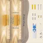 camuucci Battery Operated Wall Sconces Set of 2 Rechargeable Battery Powered - Image 4