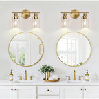 Zarbitta 2-Light Bathroom Light Fixtures, Brushed Gold Vanity Light, Modern - Image 7
