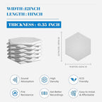 15 Pack Hexagon Sound Proof Foam Panels - Image 2