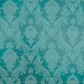 Tempaper Textured Metallic Teal Green Damsel Removable Peel and Stick Damask by TempaperCo