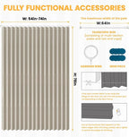 AJAZZ Blackout Accordion Door Curtains - Image 5