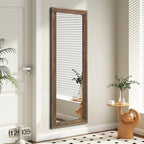 AAZZKANG Hanging Mirror Full Length Vintage Large Mirrors Wooden Framed 43"x14" by AAZZKANG