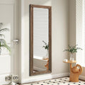 AAZZKANG Hanging Mirror Full Length Retro Large Wooden Framed Full Body Mirrors by AAZZKANG