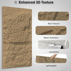 3D Faux Stone Wall Panels, 1.18" wall Panels - Image 3