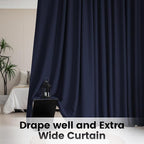 Extra Wide Room Divider Curtains, Living Room Ceiling Track Curtain - Image 3