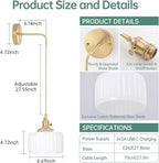 Shenmoyl Battery Operated Wall Sconce - Image 3