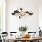 Large Wall Clock, Modern Silent Non-Ticking Metal Wall Art Wall Clocks Battery - Image 7