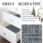 Amiya Grasscloth Wallpaper 17.3"x80" Blue Peel and Stick Faux Fabric Linen - Image 8