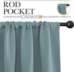 NICETOWN Blackout Curtains for Bedroom, 1 Pair, 70 by 63-inch, Window Treatment - Image 2