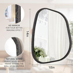 Irregular Asymmetrical Mirror Wall Mounted, Unique Vanity Mirror, Shaped - Image 7