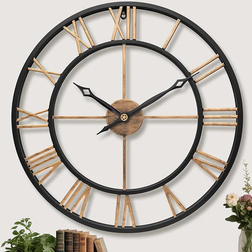 18.5 Inch Large Wall Clocks for Living Room, Modern Decorative Metal Big by Unknown