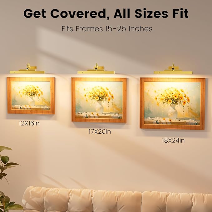 Corless Picture Lights 2 Pack, 4400mAh Battery Operated Wirelesss Wall Lights - Image 7
