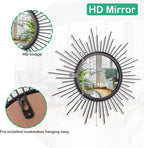 Black Sunburst Spoked Mirrors for Wall Boho Home Round Wall Art Mirror Classic - Image 7