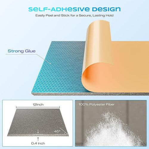 18 Pack Acoustic Panels for Walls, Sound Absorbing Foam Panels for Home & - Image 2