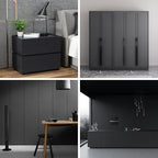 Arthome17 x240 Black Peel and Stick Wallpaper, Matte Black Contact Paper - Image 7