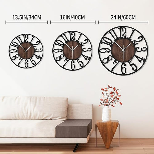 1st owned Wall Clock for Living Room -13" Silent Non Ticking, Battery Operated - Image 2