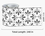 FLFK Wallpaper Border Black and White Patterns Peel and Stick Wall Border Self - Image 2