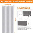 AJAZZ 100% Blackout Accordion Doors Interior Magnetic Door Curtain Closet Door - Image 4