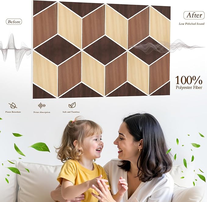 12Pack Acoustic Panels, Self-Adhesive Sound Proof Panels - Image 3